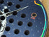 Heroe's Taurus 2026 Padel Racket in navy and silver, close-up detail