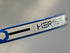 Heroe's Rowan 2026 Padel Racket in blue and silver, close-up detail