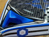 Heroe's Rowan 2026 Padel Racket in blue and silver, close-up detail