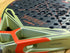 Heroe's Predator Azteca 2026 Padel Racket in black and gold, close-up detail