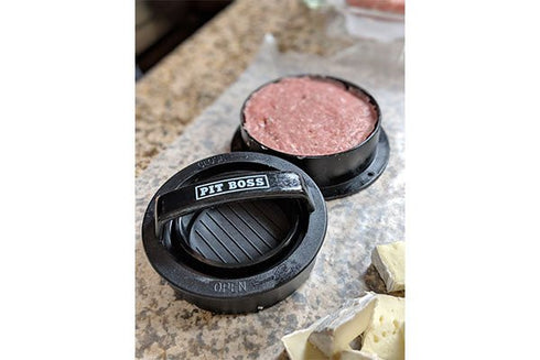 Pit Boss 3-in-1 Burger Press, Non-Stick Patty Maker for Burgers, Sliders and Stuffed Patties, BPA Free
