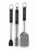 Pit Boss 3-Piece BBQ Set, Stainless Steel Grill Tool Set with Tongs, Spatula and Basting Brush