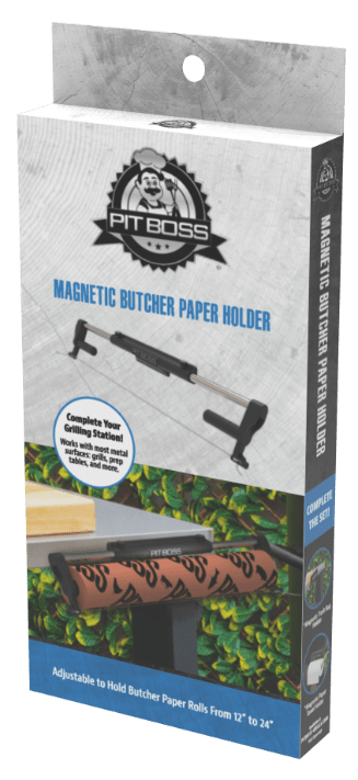 Pit Boss Magnetic Butcher Paper Holder, Roll Dispenser for 30.5 to 61 cm Butcher Paper with Wall Mount Kit
