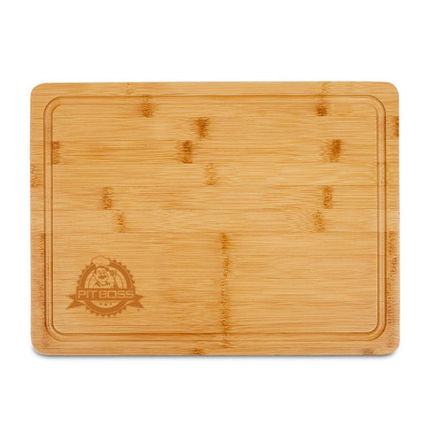 Pit Boss Magnetic Cutting Board, 39.6 x 26.9 cm Bamboo Board that Locks onto Steel Grill Side Tables