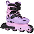 Powerslide Jet Lavender Kids Adjustable Inline Skates, 4-Size Adjustable Hardboot Skates with Hurricane Wheels