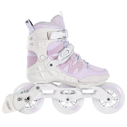 Powerslide Phuzion Argon Berry 110 Inline Skates, 3x110mm Women's Fitness Skates with Memory Foam Liner