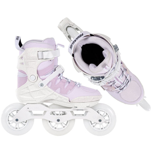 Powerslide Phuzion Argon Berry 110 Inline Skates, 3x110mm Women's Fitness Skates with Memory Foam Liner