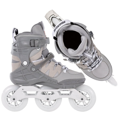 Powerslide Phuzion Argon Cement 110 Inline Skates, 3x110mm Fitness Skates with Memory Foam Liner and TRINITY Frame