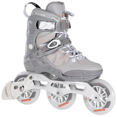 Powerslide Phuzion Argon Cement 110 Inline Skates, 3x110mm Fitness Skates with Memory Foam Liner and TRINITY Frame