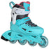 Powerslide Stargaze Aqua Kids Adjustable Inline Skates, Lightweight Unibody Skates That Grow Four Sizes