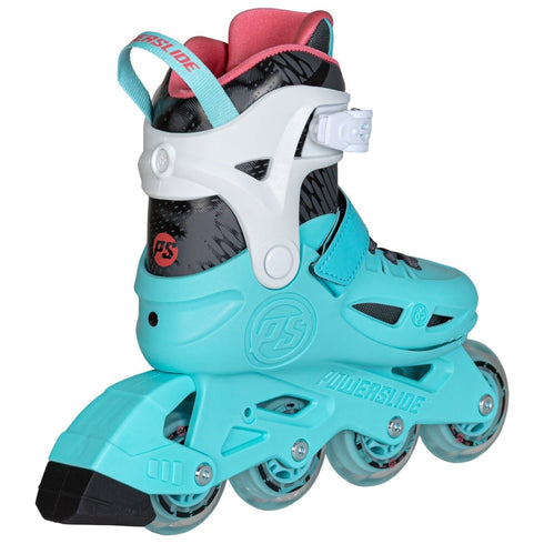 Powerslide Stargaze Aqua Kids Adjustable Inline Skates, Lightweight Unibody Skates That Grow Four Sizes