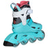 Powerslide Stargaze Aqua Kids Adjustable Inline Skates, Lightweight Unibody Skates That Grow Four Sizes