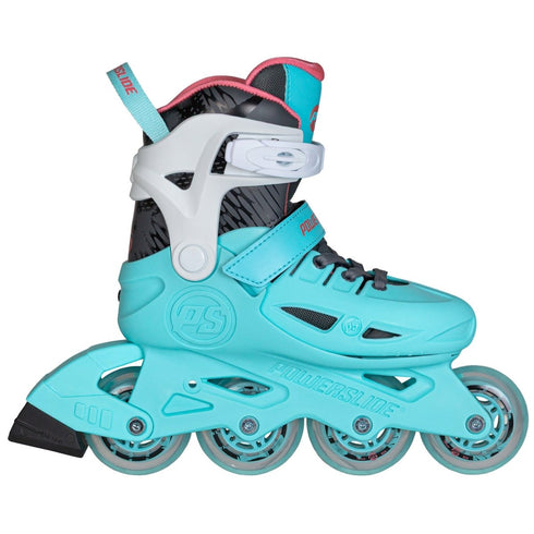 Powerslide Stargaze Aqua Kids Adjustable Inline Skates, Lightweight Unibody Skates That Grow Four Sizes