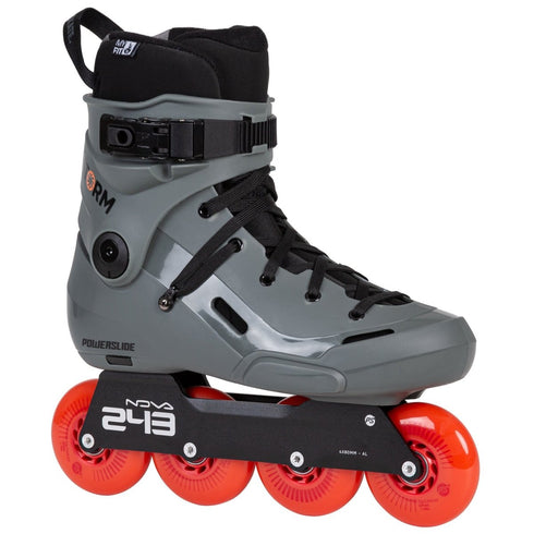 Powerslide Storm Meteor 80 Urban Inline Skates, Wide Fit Hardboot Freeskates with Nova CNC Aluminium Frame
