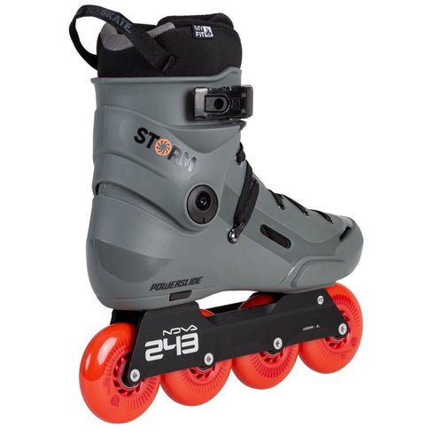 Powerslide Storm Meteor 80 Urban Inline Skates, Wide Fit Hardboot Freeskates with Nova CNC Aluminium Frame