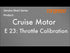 Torqeedo Cruise remote throttle calibration