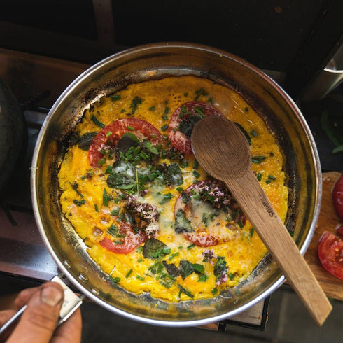 Primus CampFire Frying Pan Stainless Steel 25cm - Durable Pan for Outdoor Cooking