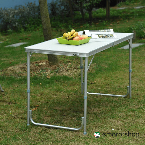 Pro Camp Foladable Dinning Table Silver