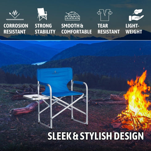 Procamp Alu Deck Chair With Side Table