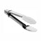 Procamp 22cm stainless steel BBQ tongs, shown with a locking mechanism for handling food on the grill.