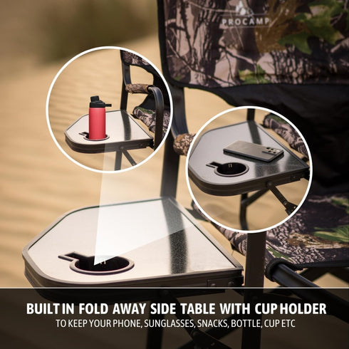 Procamp Director Style Camping Chair - Camouflage