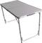 ProCamp Foldable Dining Table, Silver Aluminum Top, Lightweight Portable Frame, Suitable for Camping/Garden Parties