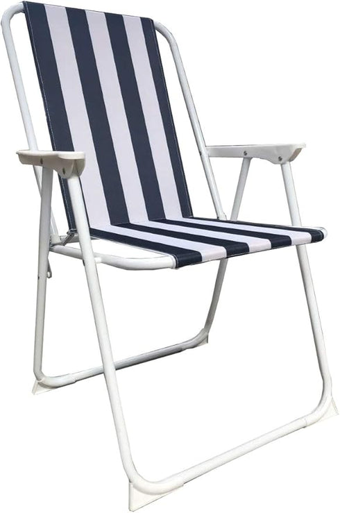 ProCamp High Back Beach Chair, Striped Style Fabric, Lightweight Low - Profile Frame, Suitable for Beach/Poolside