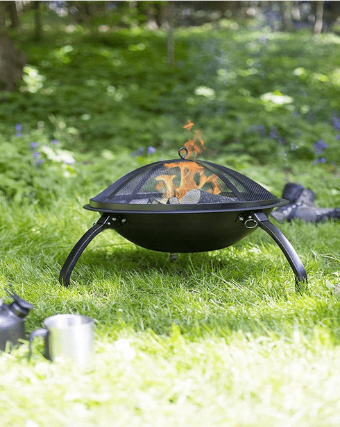 Procamp Round Folding Fire Pit for camping