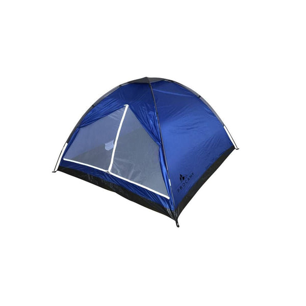 Procamp Sun Dome Tent (3-Person), a ventilated and easy-to-set-up camping shelter for small groups.