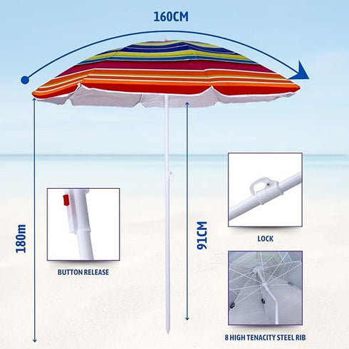 Procamp Uv Beach Umbrella 1.6 Mtr