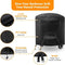 PureFire 57 cm Kettle Grill Cover, Waterproof UV Resistant Cover for the PureFire Master Kettle Charcoal Grill