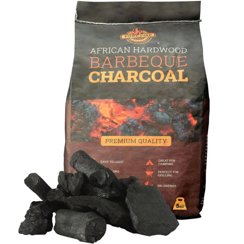 Purefire 5kg Natural Charcoal – Eco-Friendly and High-Quality Fuel for BBQ and Smoking