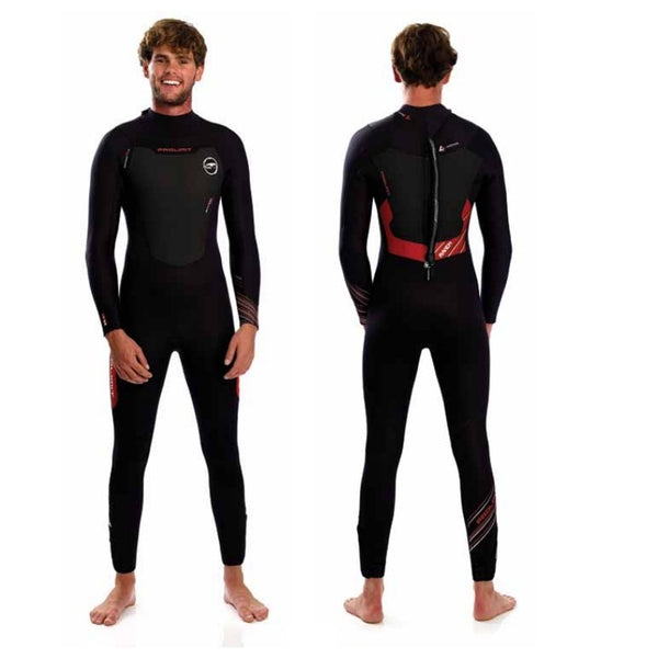 Prolimit Raven steamer wetsuit 5/3mm, an advanced full-length suit for cold water, featuring high-performance neoprene and sealed seams.