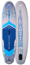 Aqua Marina Ray 11ft illuminated inflatable paddle board, deck and bottom view