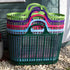 Red Gorilla Cesto Shopper Basket, Open Weave Polypropylene Carry Basket for Market, Garden, Beach and Picnic