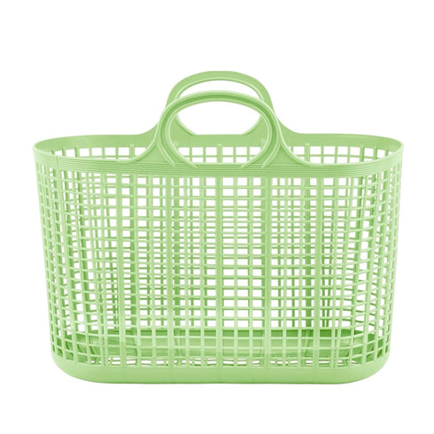Red Gorilla Cesto Shopper Basket, Open Weave Polypropylene Carry Basket for Market, Garden, Beach and Picnic