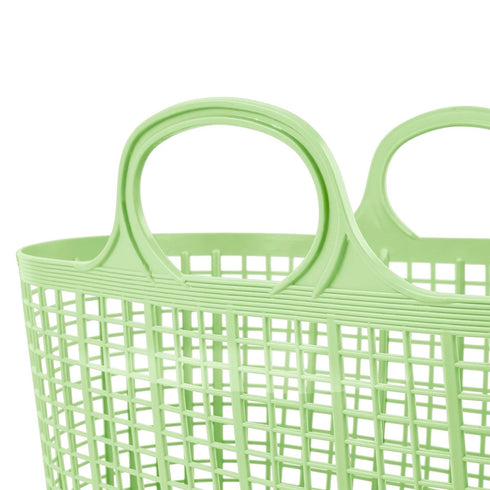 Red Gorilla Cesto Shopper Basket, Open Weave Polypropylene Carry Basket for Market, Garden, Beach and Picnic