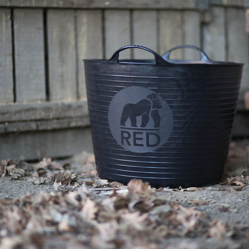 Red Gorilla Extra Large 75 L Tub, Heavy Duty Flexible Tub for Hay Soaking, Water Storage, Ice Bath and Bulk Jobs