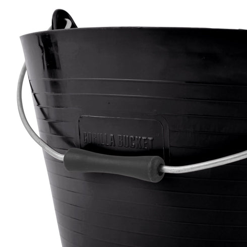 Red Gorilla Flexible Gorilla Bucket, Fold Flat Polyethylene Bucket with Easy Grip Handle for Horse Bathing