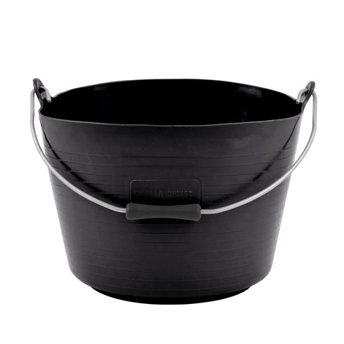 Red Gorilla Flexible Gorilla Bucket, Fold Flat Polyethylene Bucket with Easy Grip Handle for Horse Bathing