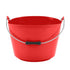 Red Gorilla Flexible Gorilla Bucket, Fold Flat Polyethylene Bucket with Easy Grip Handle for Horse Bathing