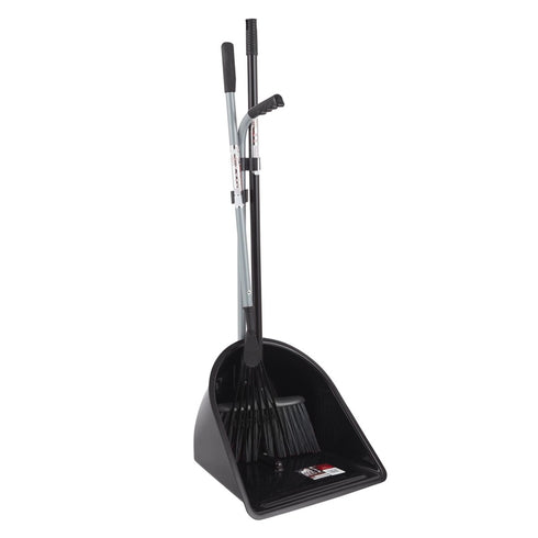 Red Gorilla Garden Companion Set in Black, Tidee Scoop, Super Rake and Poly Yard Broom for Garden Clean Up