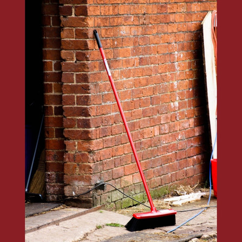 Red Gorilla Gorilla Broom Replacement Head, Synthetic Bristle Broom Head that Clicks onto Red Gorilla Handles