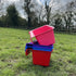 Red Gorilla Gorilla Plas Manger, Wall Mounted Polypropylene Feeder for Hay, Feed and Water in Stables and Pens