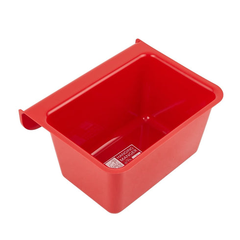 Red Gorilla Gorilla Plas Manger, Wall Mounted Polypropylene Feeder for Hay, Feed and Water in Stables and Pens