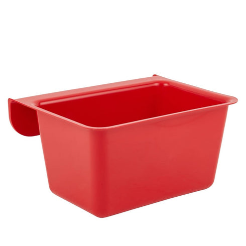 Red Gorilla Gorilla Plas Manger, Wall Mounted Polypropylene Feeder for Hay, Feed and Water in Stables and Pens