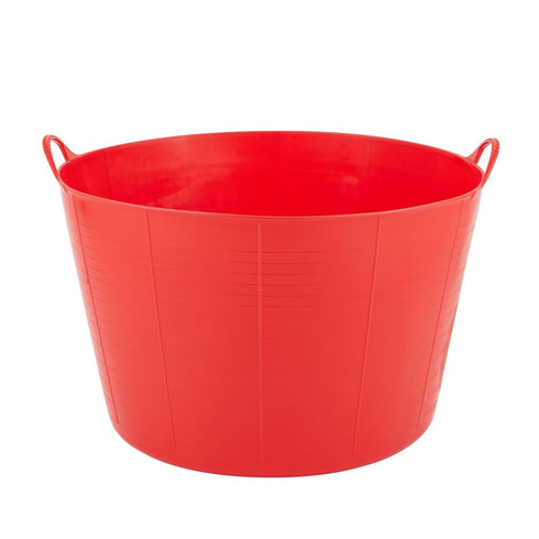 Red Gorilla Gorilla Tub XL 75 L, Flexible Food Grade Utility Tub with Two Handles for Feed, Hay Soaking and Mixing