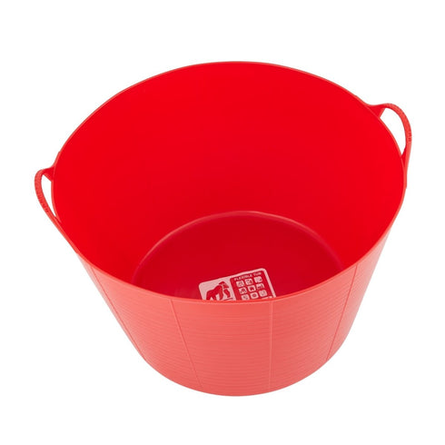 Red Gorilla Gorilla Tub XL 75 L, Flexible Food Grade Utility Tub with Two Handles for Feed, Hay Soaking and Mixing