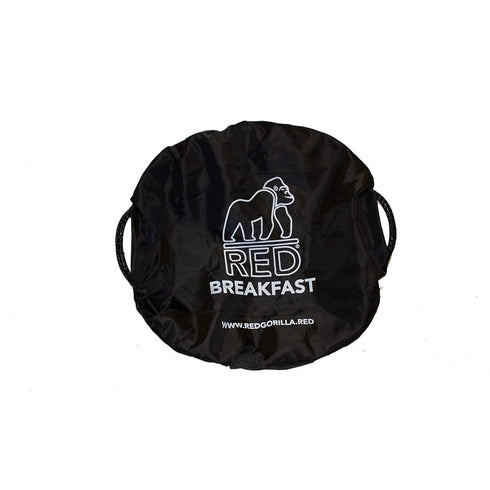 Red Gorilla Medium Tub Cover Breakfast and Dinner Set in Black, Two Feed Covers to Keep Prepared Feeds Fresh