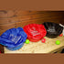 Red Gorilla Medium Tub Cover Breakfast and Dinner Set in Black, Two Feed Covers to Keep Prepared Feeds Fresh